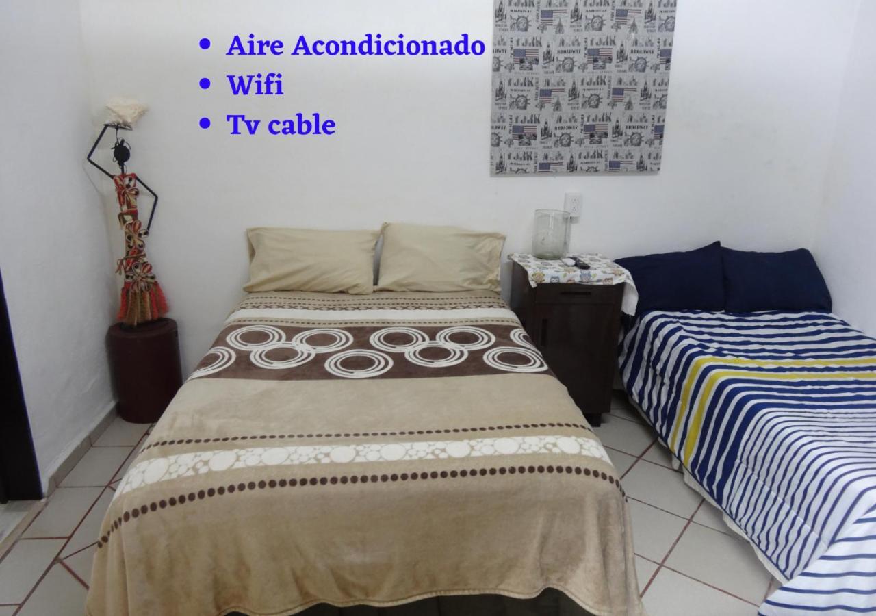Habitaciones-Comodas-Aire-Wifi-Tv-Cerca De Playa-!!Excelente Precio II Manzanillo Esterno foto